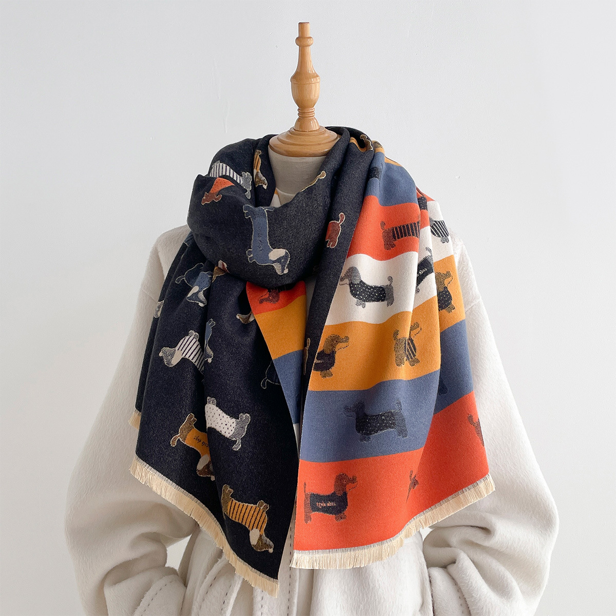 Cashmere Pashmina Wrap - ผ้าพันคอหรูหรา ฮิญาบ ปัชมินา ผ้าคลุมไหล่ ผ้าพันคอแคชเมียร์ ชิ้นงานที่มีสไตล์และใช้งานได้จริง
