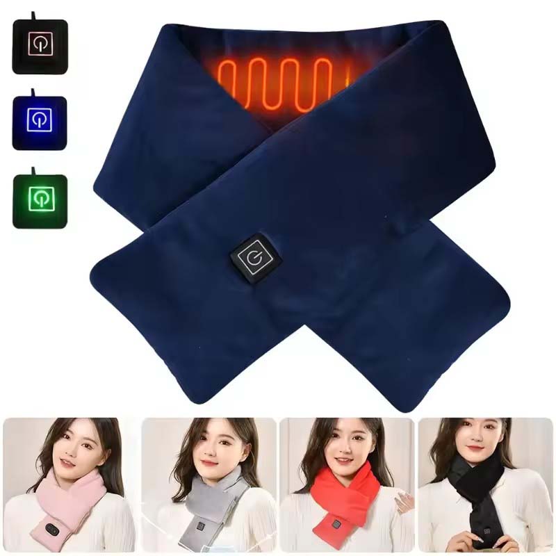 Neck Gaiter Fleece - ผ้าพันคอไฟฟ้าอุ่นคอ แบบ USB สำหรับผู้หญิงและผู้ชาย ปรับอุณหภูมิได้ 3