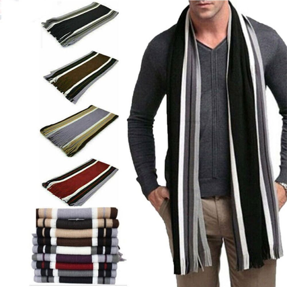 แคชเมียร์ผู้ชายผ้าพันคอลายแฟชั - Wool Scarf Men บทวิจารณ์และราคา
