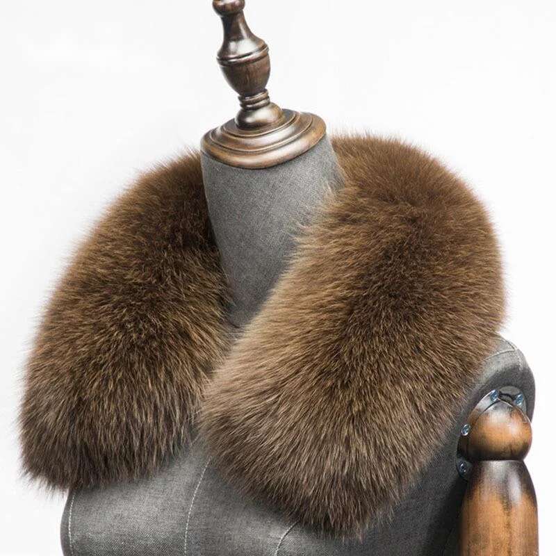 ฤดูหนาวขนสุนัขจิ้งจอกธรรมชาติผ - Shawl Wrap Winter บทวิจารณ์และราคา