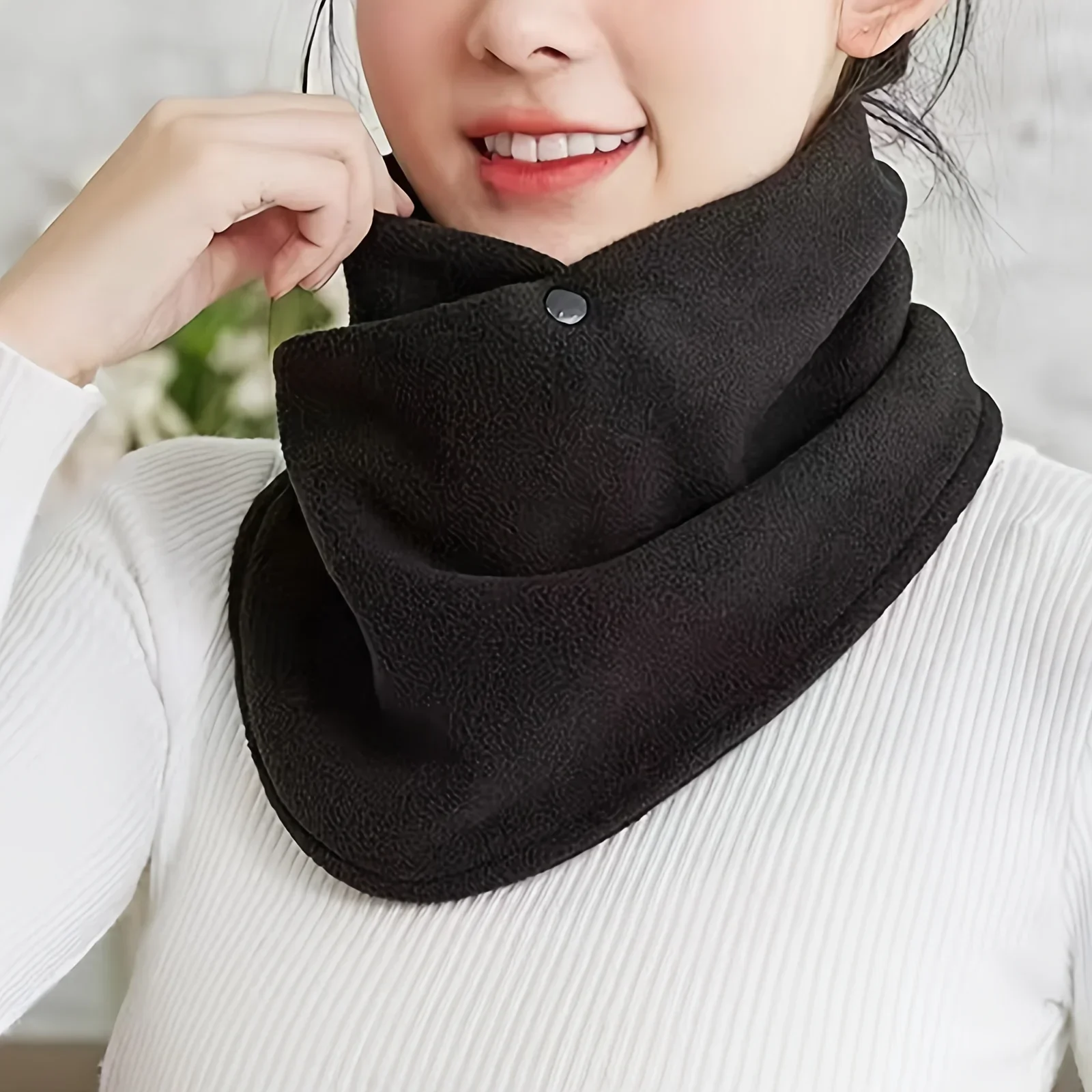 ใหม่ขนแกะสําหรับผ้าพันคอผู้หญิ - Neck Gaiter Fleece บทวิจารณ์และราคา