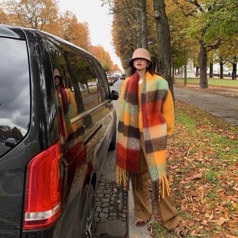 ใหม่หรูหราฤดูหนาวหนาผ้าพันคอผู - Cashmere Pashmina Wrap บทวิจารณ์และราคา