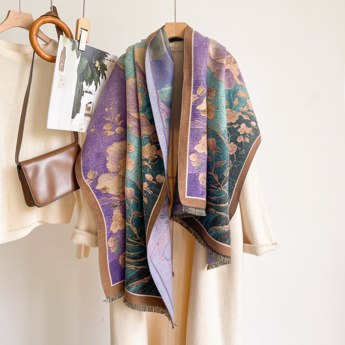 ผ้าพันคอผู้หญิง ผ้าแคชเมียร์ ผ - Cashmere Pashmina Wrap บทวิจารณ์และราคา