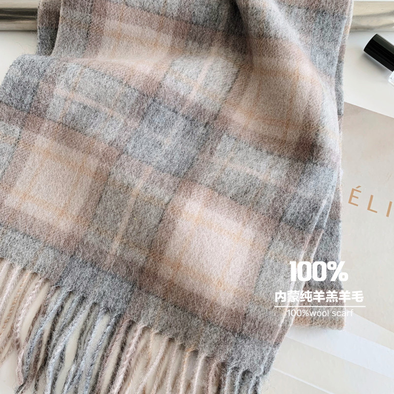 2025 คัดสรร 100% ขนสัตว์สีแดงผ - Wool Scarf Men บทวิจารณ์และราคา