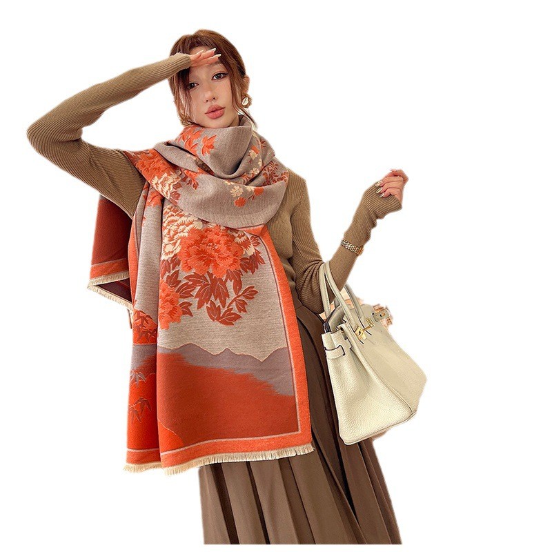 แฟชั่นฤดูหนาวใหม่ผ้าคลุมไหล่ผ้ - Cashmere Pashmina Wrap บทวิจารณ์และราคา