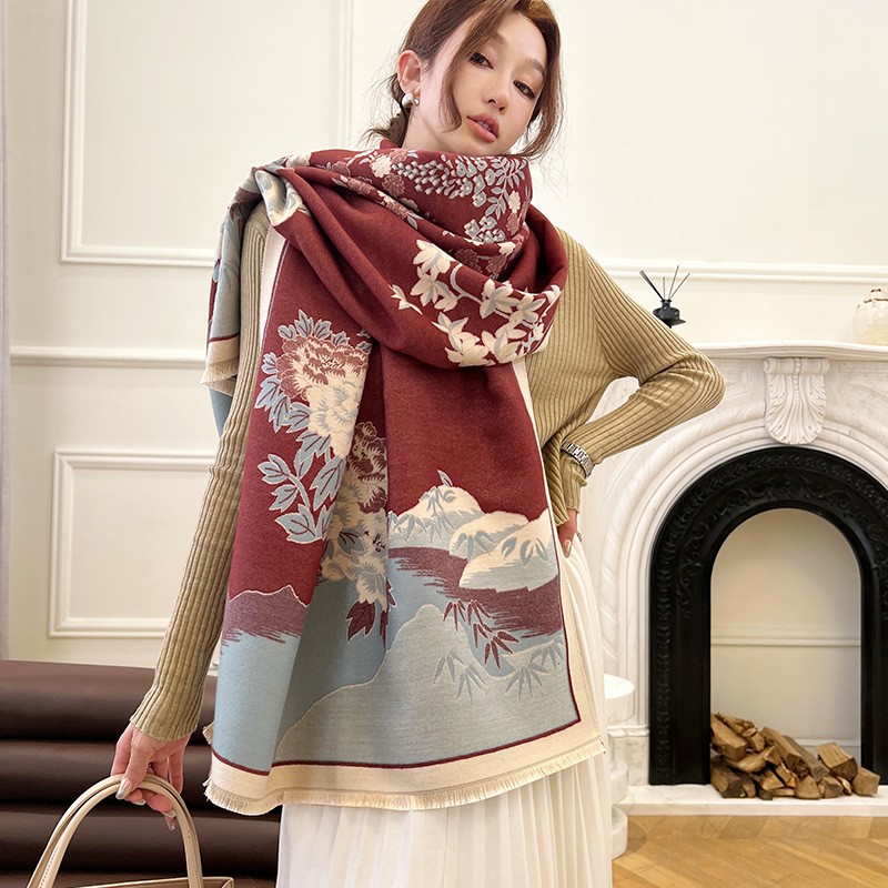 แฟชั่นฤดูหนาวใหม่ผ้าคลุมไหล่ผ้ - Cashmere Pashmina Wrap บทวิจารณ์และราคา