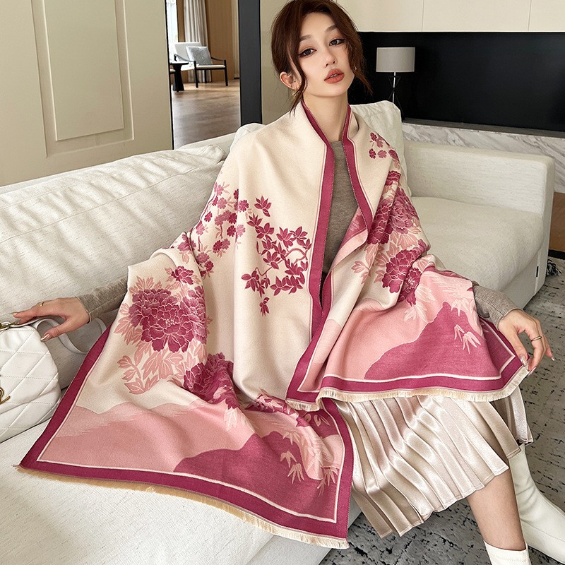 แฟชั่นฤดูหนาวใหม่ผ้าคลุมไหล่ผ้ - Cashmere Pashmina Wrap บทวิจารณ์และราคา
