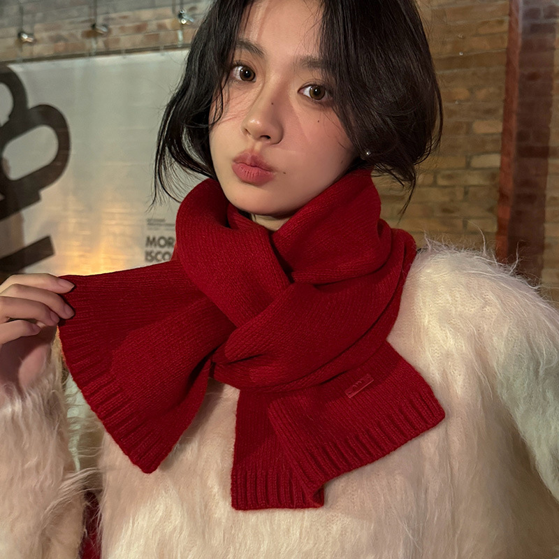 ผ้าพันคอขนสัตว์แท้ 100% สีพื้น - Wool Scarf Men บทวิจารณ์และราคา